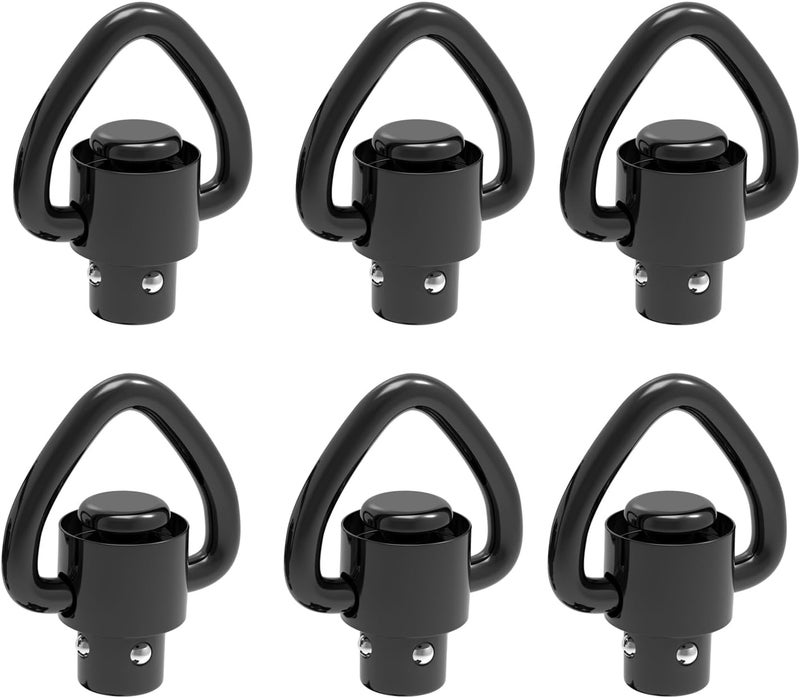 TPO تركيب دوار حزام QD 1" ثقيل الوزن مع حلقة D-Loop سكة بيكاتيني QD لحزام سريع الفصل/الإفراج لنقاط الحزام الثنائية - Image 1